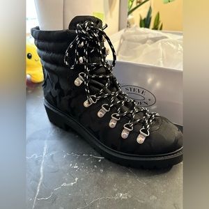 Steve Madden Black Boots Women's 8.5